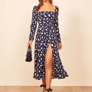 Reformation Sigmund Dress in Splatter (WORN ONCE)